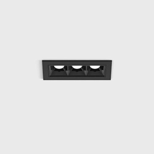 Ceiling recessed luminaire VARIO COMFORT 85, L83mm, W38mm, H45mm, LED 4.5W, 336Lm, 4000K, 36fok, CRI>90, 500mA, IP20, black color