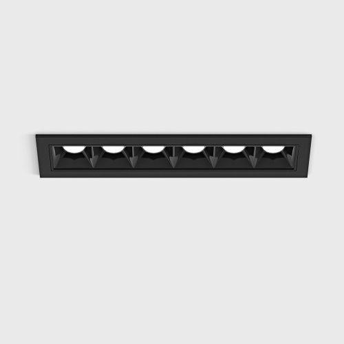 Ceiling recessed luminaire VARIO COMFORT 151, L151mm, W38mm, H45mm, LED 9W, 672Lm, 3000K, 36fok, CRI>90, 500mA, IP20, black color