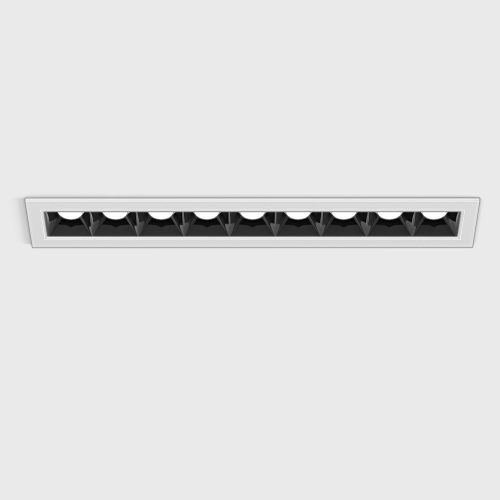 Ceiling recessed luminaire VARIO COMFORT 218, L218mm, W38mm, H45mm, LED 14W, 1005Lm, 3000K, 36fok, CRI>90, 500mA, IP20, white color