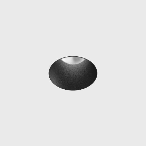 Ceiling recessed luminaire INVISIBLE MINI R, D50mm, H57mm, CREE LED 6.3W, 350mA, 640Lm, 3000K, 55fok, CRI>90, IP44, black color