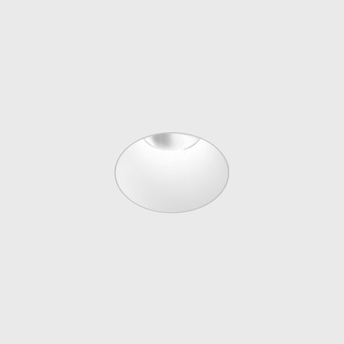 Ceiling recessed luminaire INVISIBLE MINI R, D50mm, H57mm, CREE LED 6.3W, 350mA, 640Lm, 3000K, 55fok, CRI>90, IP44, white color
