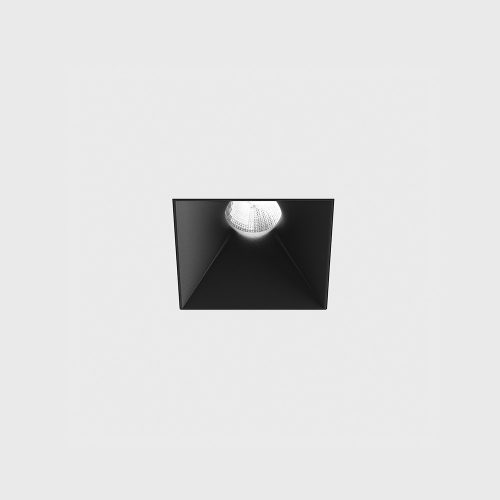 Ceiling recessed luminaire INVISIBLE SQUARE, L82mm, W82mm, H86mm, LED 9W, 924Lm, 3000K, 50fok, CRI>90, 250mA, IP20, black color 