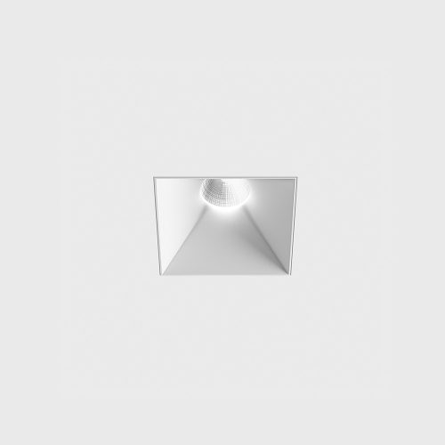 Ceiling recessed luminaire INVISIBLE SQUARE, L82mm, W82mm, H86mm, LED 9W, 924Lm, 3000K, 50fok, CRI>90, 250mA, IP20, white color