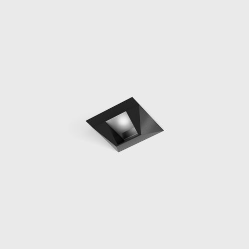 Ceiling recessed luminaire NANO S WW TRIMLESS, L35mm, W35mm, H80mm, CREE LED 6W, 503Lm, 3000K, 25x46fok, CRI>90, 500mA, IP20, black color