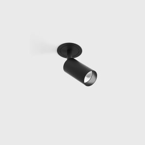 Spot világítás - Ceiling recessed luminaire NANO TUB S TRIM, D30mm, H60mm, CREE LED 4.5W, 491Lm, 3000K, 50fok, CRI>90, 500mA, IP20, black color