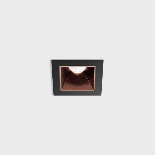 Ceiling recessed luminaire NANO S, L48mm, W48mm, H67mm, CREE LED 8W, 640Lm, 3000K, 50fok, CRI>90, 700mA, IP20, black/copper color