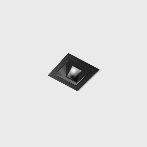 Ceiling recessed luminaire NANO S WW, L48mm, W48mm, H80mm, CREE LED 6W, 503Lm, 3000K, 25x46fok, CRI>90, 500mA, IP20, black color