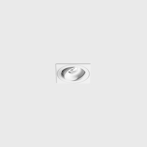 Ceiling recessed luminaire with frame RIO A F1, L110mm, W110mm, H55.5mm, BRIDGELUX LED 9W, 989Lm, 4000K, 50fok, CRI>90, 250mA, IP20, white color