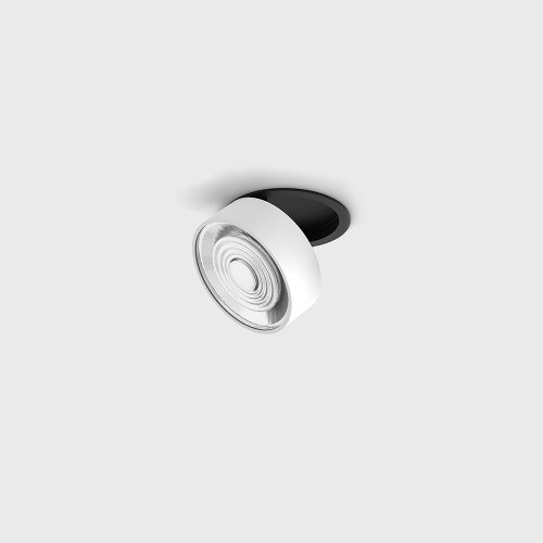 Ceiling recessed luminaire SOL IN MINI, D75mm, H26mm, LED 7W, 624Lm, 3000K, 45fok, CRI>90, 350mA, IP20, black/white color