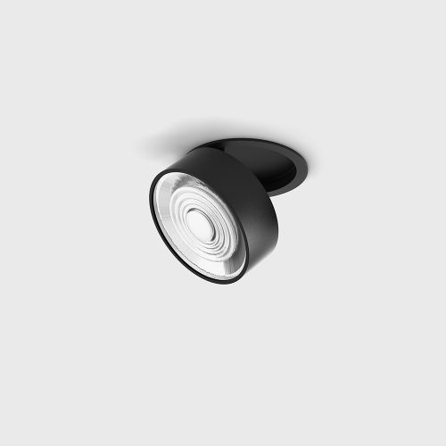 Ceiling recessed luminaire SOL IN, D95mm, H33mm, LED 14W, 1425Lm, 3000K, 38fok, CRI>90, 350mA, IP20, black color 