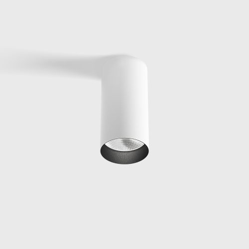 Surface mounted luminaire TUB M S 110, D52mm, H110mm, CREE LED 9W, 250mA, 540lm, 3000K, 35fok, CRI>90, IP20, white color
