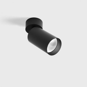Spot világítás - Surface mounted luminaire TUB M SA 90, D52mm, H140mm, CREE LED 9W, 250mA, 552Lm, 3000K, 50fok, CRI>90, IP20, black color