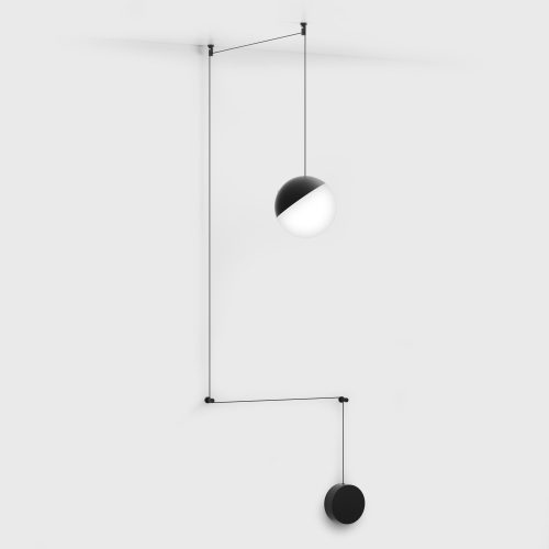 Pendant luminaire BALL L DTW, D180mm, LED 28W, 2028Lm, DTW: 1800-3000K, CRI>90, IP20, black color