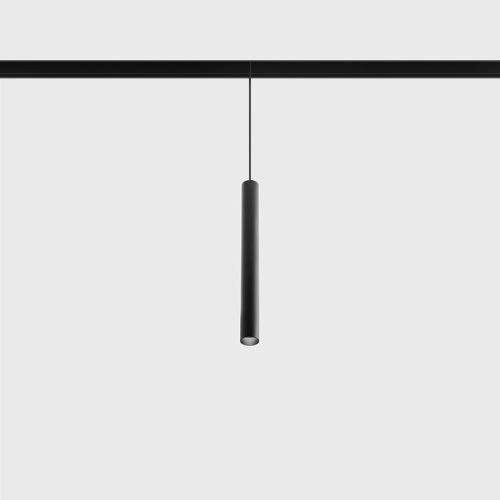 Suspended luminaire IN_LINE TUB S P 300, D30mm, H300mm, CREE LED 8W, 389Lm, 3000K, 50fok, CRI>90, 2 wired, ON/OFF, IP20, black color