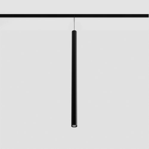 Suspended luminaire IN_LINE TUB S P 600, D30mm, H600mm, CREE LED 8W, 657Lm, 3000K, 50fok, CRI>90, 2 wired, DIM DALI, IP20, black color
