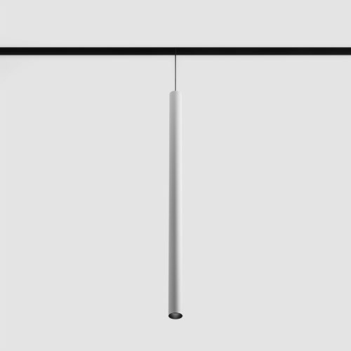 Suspended luminaire IN_LINE TUB S P 600, D30mm, H600mm, CREE LED 8W, 657Lm, 3000K, 50fok, CRI>90, 2 wired, DIM DALI, IP20, white color