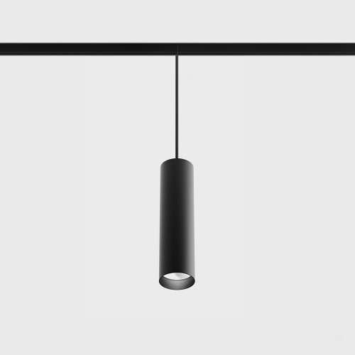 Suspended luminaire IN_LINE TUB M P 200, D52mm, H200mm, CREE LED 10.8W, 1280Lm, 3000K, 50fok, CRI>90, 2 wired, DIM DALI, IP20, black color
