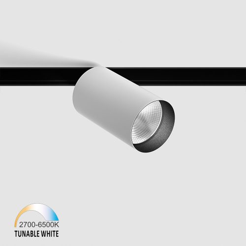IN_LINE TUB M A 90 TW spotlight, D52mm, H90mm, LED 13W, TW DIM: 2700K(840Lm)-6500K(994Lm), 30fok, CRI>90, 48V DС, IP20, white color