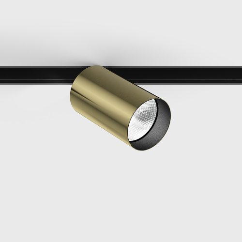 Spotlight IN_LINE TUB M A 90, D52mm, H90mm, CREE LED 10.8W, 1210Lm, 3000K, 50fok, CRI>90, 2 wired, DIM DALI, IP20, brass color