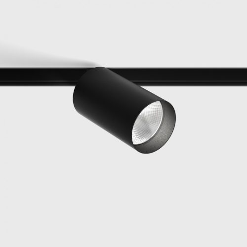 Spotlight IN_LINE TUB M NB, D52mm, H90mm, CREE 10W LED, 604Lm, 3000K, 6fok, CRI>90, 2 wired, ON/OFF, IP20, black color