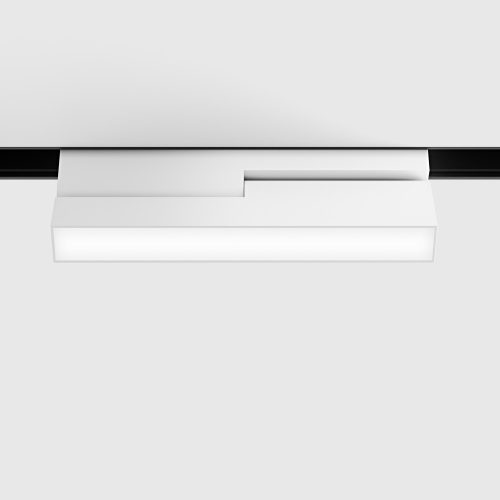 IN_LINE LINEA B 205 spotlight, L205mm, W24.5mm, H107mm, Bridgelux LED 6W, 410Lm, 3000K, CRI>90, 2 wired, DIM DALI, IP20, opal/white color