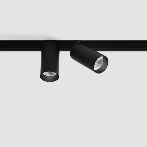 Spotlight IN_LINE TUB S A 60 X2, D30mm, H60mm, L211mm, CREE LED 2x4.5W, 2x536Lm, 4000K, 36fok, CRI>90, 2 wired, ON/OFF, IP20, black color