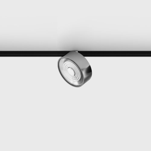 IN_LINE SOL MINI spot light, D75mm, H26mm, LED 7W, 695Lm, 4000K, 45fok, CRI>90, 2 wired, ON/OFF, IP20, white/сhrome color