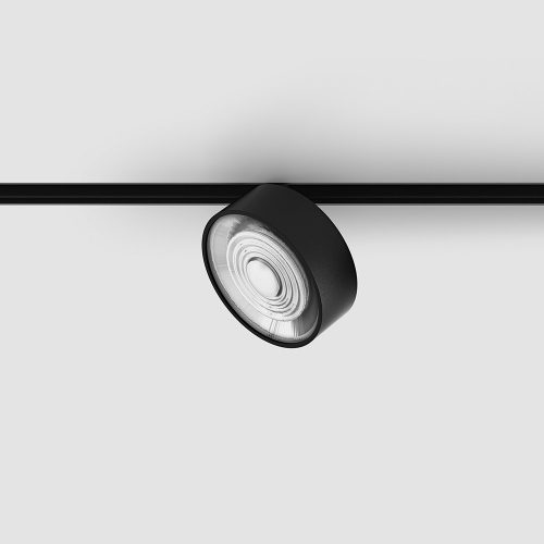 IN_LINE SOL spot light, D95mm, H33mm, LED 10.8W, 1210Lm, 3000K, 38fok, CRI>90, 2 wired, ON/OFF, IP20, black/black color