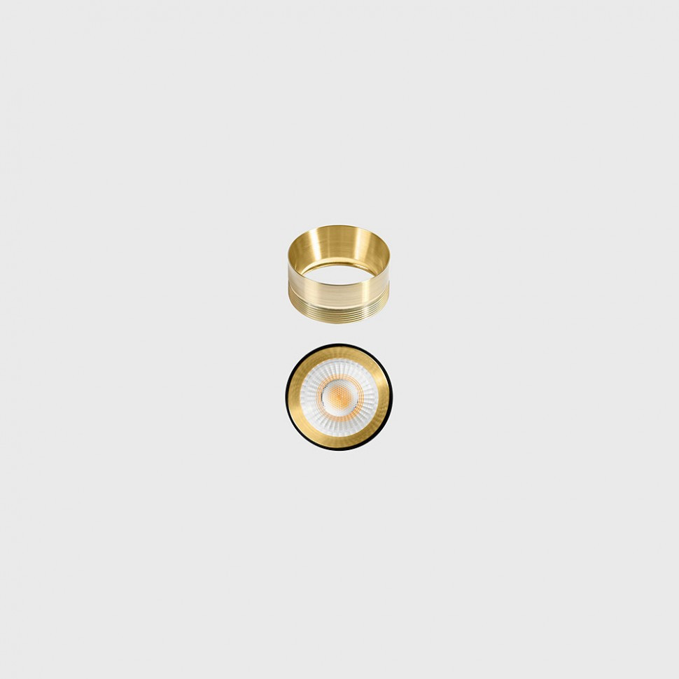 Sínes rendszerek - SHIELD L for series TUB M, D52mm, the cover higher 12mm than body tube, accessories, IP20, brass color
