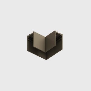 Sínes rendszerek - IN_LINE CORNER S HR Surface/suspension &quot;L&quot; track connector,  L58mm,W58mm, H54mm, like brass color 
