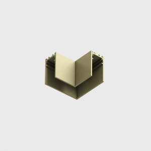 Sínes rendszerek - IN_LINE CORNER S HR Surface/suspension &quot;L&quot; track  connector, L58mm,W58mm, H54mm, like gold color 