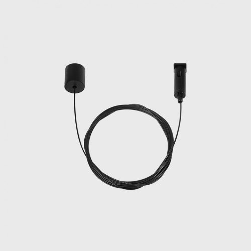 IN_LINE SUSP KIT hanging black wire for surface track, L1500mm, D15mm, black color 