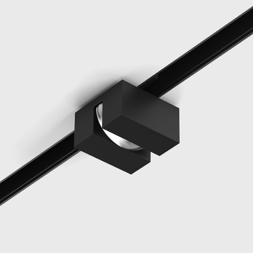 Spotlight IN_LINE WIN, 77x77mm, H44mm, CREE LED 3W, 180Lm, 3000K, 27fok, CRI>90, 2 wired, ON/OFF, IP20, black color