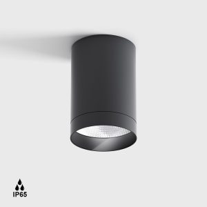 Kültéri függeszték és mennyezeti lámpa - Surface mounted luminaire BARREL76 S, D76mm, H114mm, LED 9W, 1200Lm, 3000K, 50fok, CRI>90, IP65, 220V, graphite color