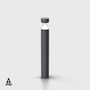 Kandeláber, állólámpa - Bollard BARD1 68, D90mm, H680mm, LED 10W, 600Lm, 3000K, 360fok, CRI>90, IP65, AC 220-240V, graphite color