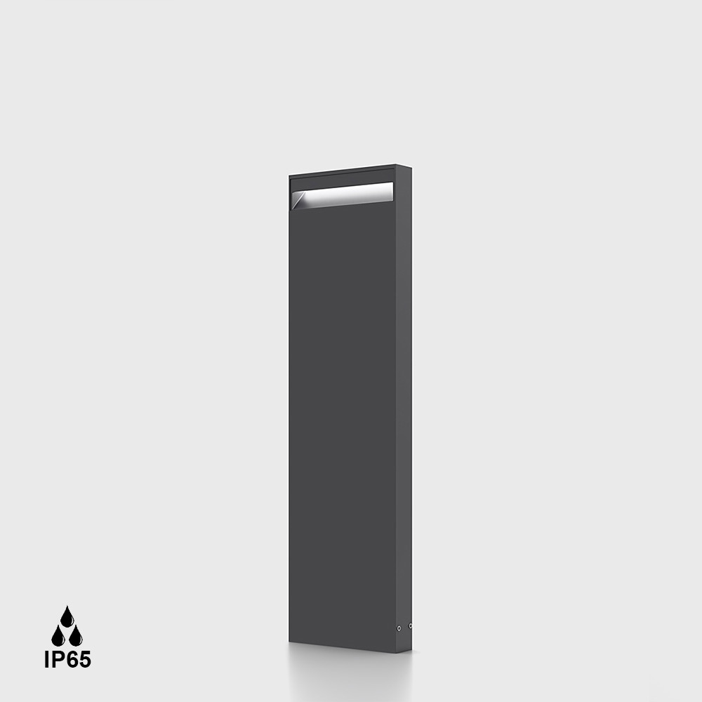 Kandeláber, állólámpa - Bollard BARD2, L165mm, W37mm, H600mm, LED 10W, 752Lm, 3000K, 85fok, CRI>90, AC 220-240V, IP65, graphite color Kandeláber, állólámpa - Bollard BARD2, L165mm, W37mm, H600mm, LED 10W, 752Lm, 3000K, 85fok, CRI>90, AC 220-240V, IP65, graphite color