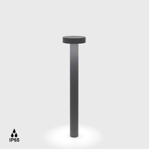 Kandeláber, állólámpa - Bollard BARD3, D140mm, H600mm, Bridgelux LED 13W, 2700K, 360fok, CRI>90, 894Lm, AC 220-240V, IP65, graphite color