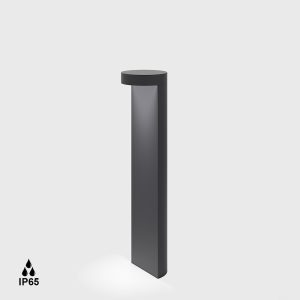 Kandeláber, állólámpa - Bollard BARD4, D140mm, H600mm, Bridgelux LED 18W, 2700K, 120fok, CRI>90, 617Lm, AC 220-240V, IP65, graphite color