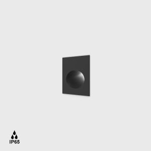 Kültéri beépíthető lámpa - Wall recessed luminaire IN WALL IP, L52mm, H52mm, SP39mm, CREE LED 2.1W, 21Lm, 25fokх30fok, CRI>90, 2700K, 700mA(without driver), with recessed box, wire L1m, IP65,