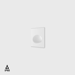 Kültéri beépíthető lámpa - Wall recessed luminaire IN WALL IP, L52mm, H52mm, SP39mm, CREE LED 2.1W, 21Lm, 25fokх30fok, CRI>90, 2700K, 700mA(without driver), with recessed box, wire L1m, IP65,