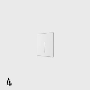 Kültéri beépíthető lámpa - Wall recessed luminaire IN WALL IP, L52mm, H52mm, SP39mm, CREE LED 2.1W, 7Lm, 19fokх38fok, CRI>90, 2700K, 700mA (without driver), with recessed box, wire L1m, IP65,
