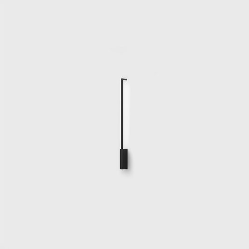 Surface mounted luminaire ROD, H1000mm, SP115mm, W40mm, LED 10.5W, 630Lm, CRI>90, 3000K, 220V, IP20, black color
