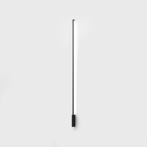 Surface mounted luminaire ROD. H2000mm, SP65mm, W35mm, LED 25W, 1500Lm, CRI>90, 3000K, 220V, IP20, black color
