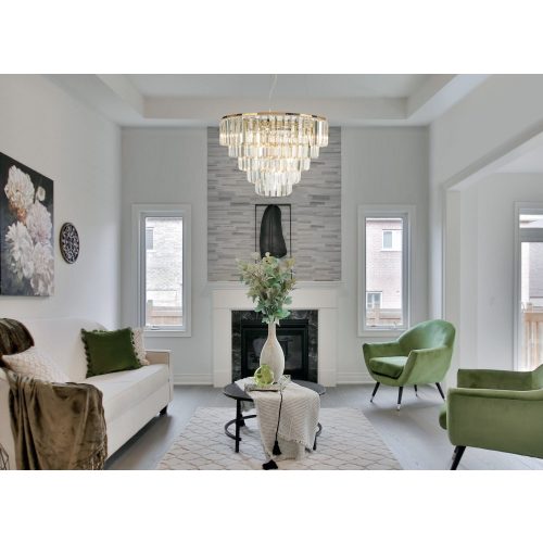 Maxlight MONACOP15 gold chandelier