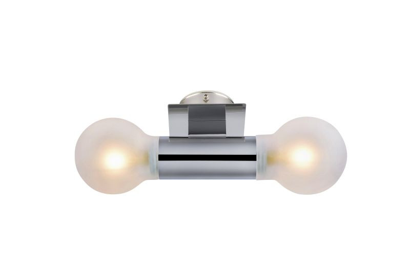 Fali lámpa - Markslöjd CARLA Wall 2L Chrome IP44 - MS-106622