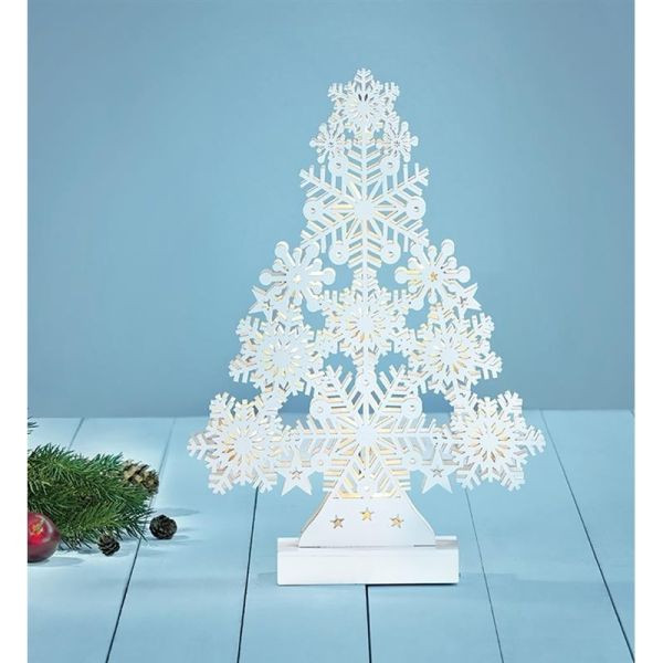 Markslöjd karácsony - Markslöjd PRINCE Table Decoration 39cm White FIXED LED 11 drewno 4.5V Markslöjd karácsony - Markslöjd PRINCE Table Decoration 39cm White FIXED LED 11 drewno 4.5V