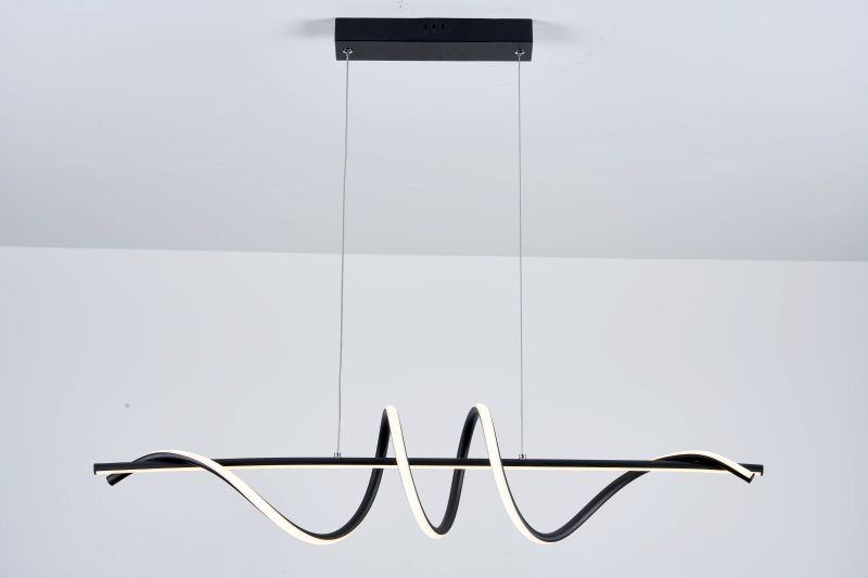 Függeszték - REALITY Serpent LED pendant lamp,sand black36W 3000/3500/4000KL: 90cm. H: 20cm total H120cm. 5 years guarantee - REAL-339701-30 Függeszték - REALITY Serpent LED pendant lamp,sand black36W 3000/3500/4000KL: 90cm. H: 20cm total H120cm. 5 years guarantee - REAL-339701-30
