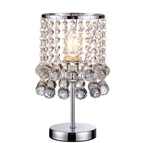 REALITY London crystal Table lamp,chromeCrystal hanging beads 1*E14 Max.40W,bulb excl.Dia:16cm. H:15cm base base Dia:12cm Total H:32cm