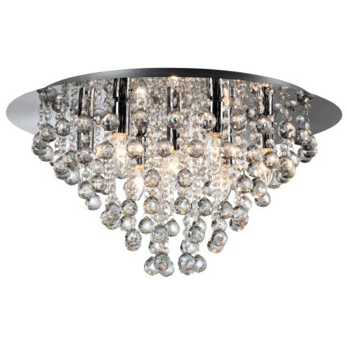 REALITY London Crystal London crystal ceiling lamp,chromeDia.60cm7*E14 max.40W bulb not incl.material:metal with crystal droplets