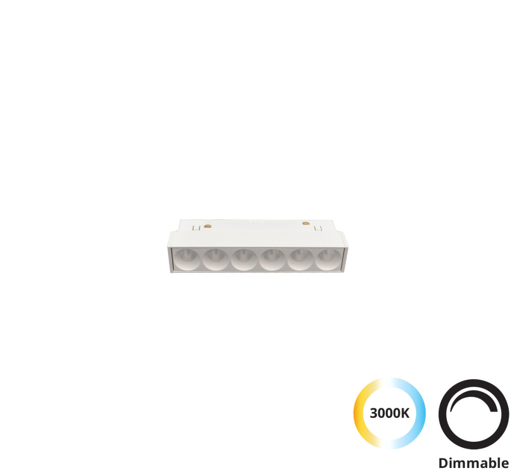 Sínes rendszerek - VIOKEF Linear Antiglare White L:125 Magnetic - VIO-4244406 Sínes rendszerek - VIOKEF Linear Antiglare White L:125 Magnetic - VIO-4244406